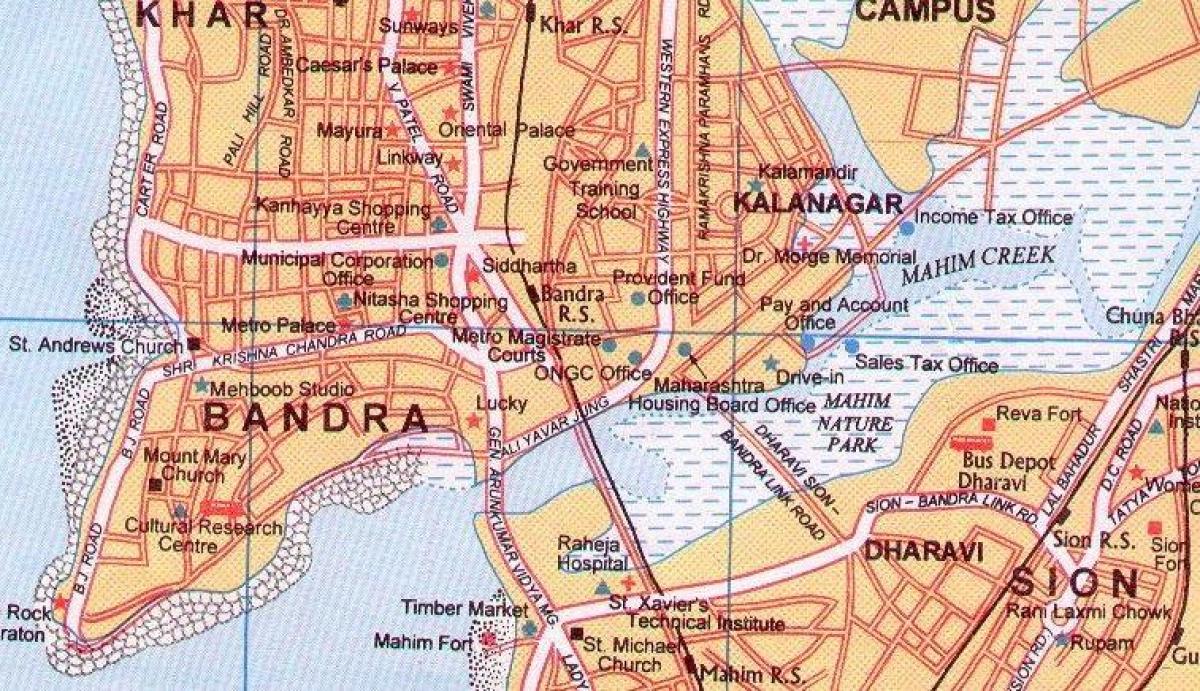 mapa de bandra Mumbai