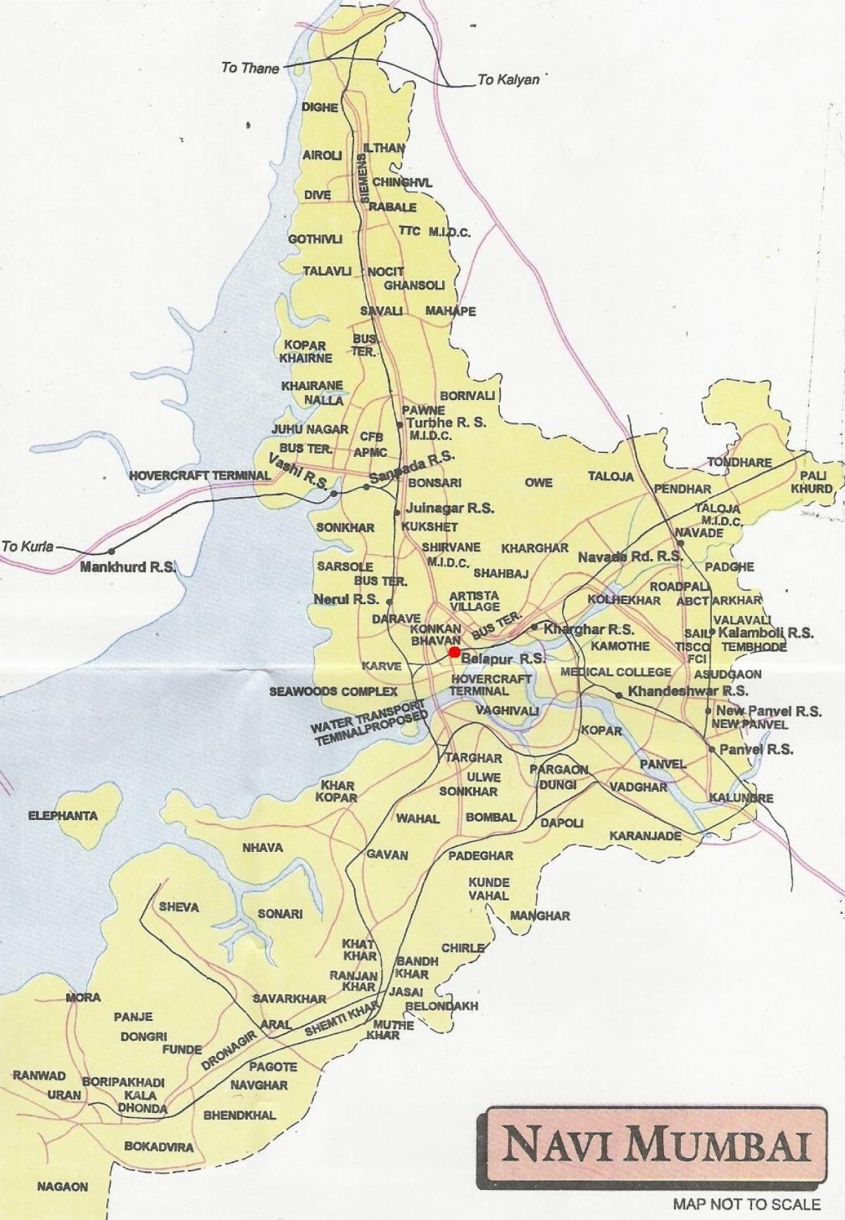 mapa de navi Mumbai