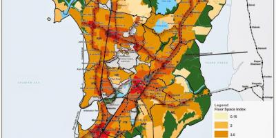 CRZ mapa de Bombaim