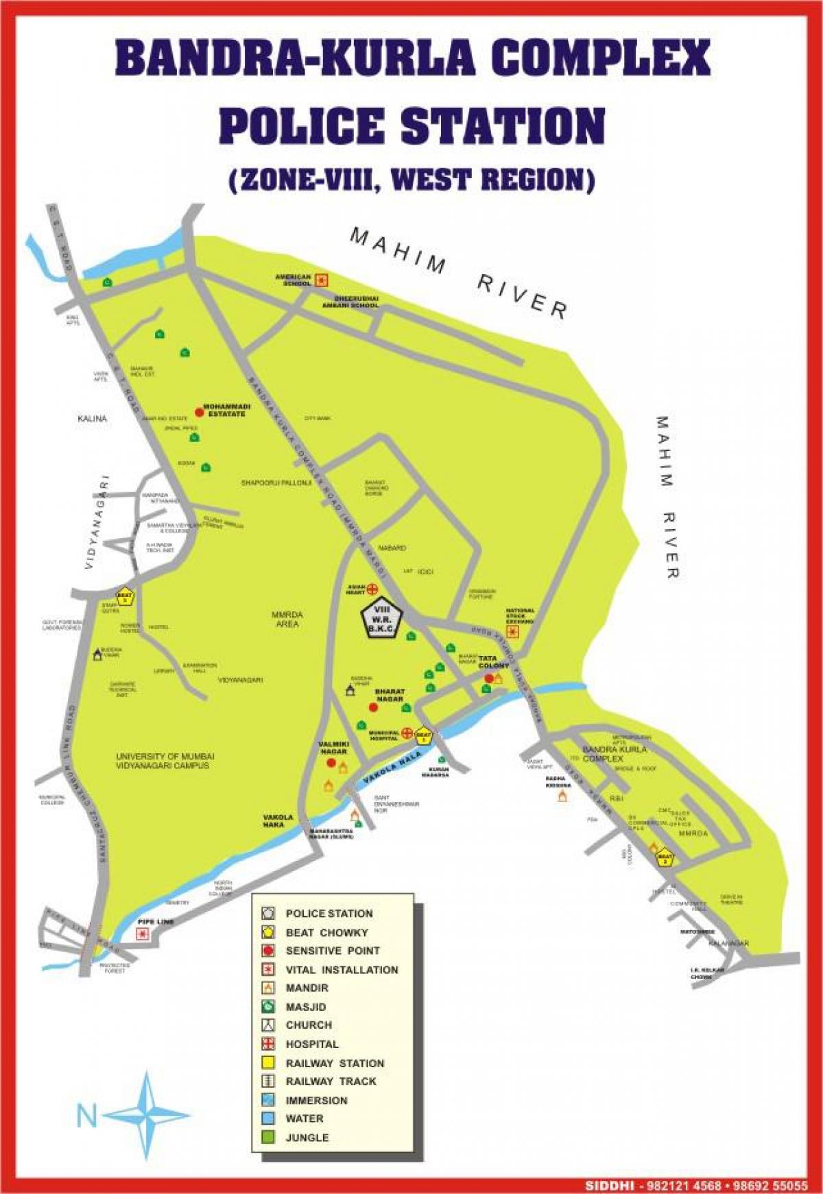 bkc mapa de Bombaim