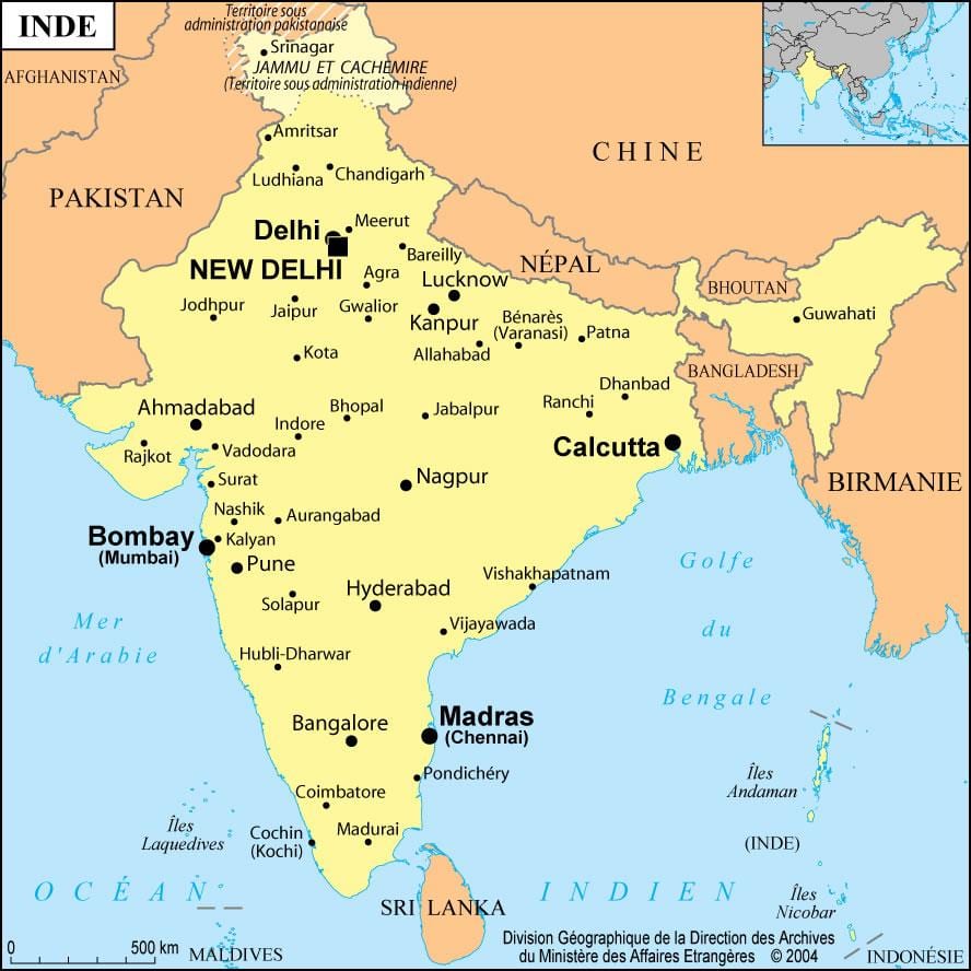 Bombay no mapa