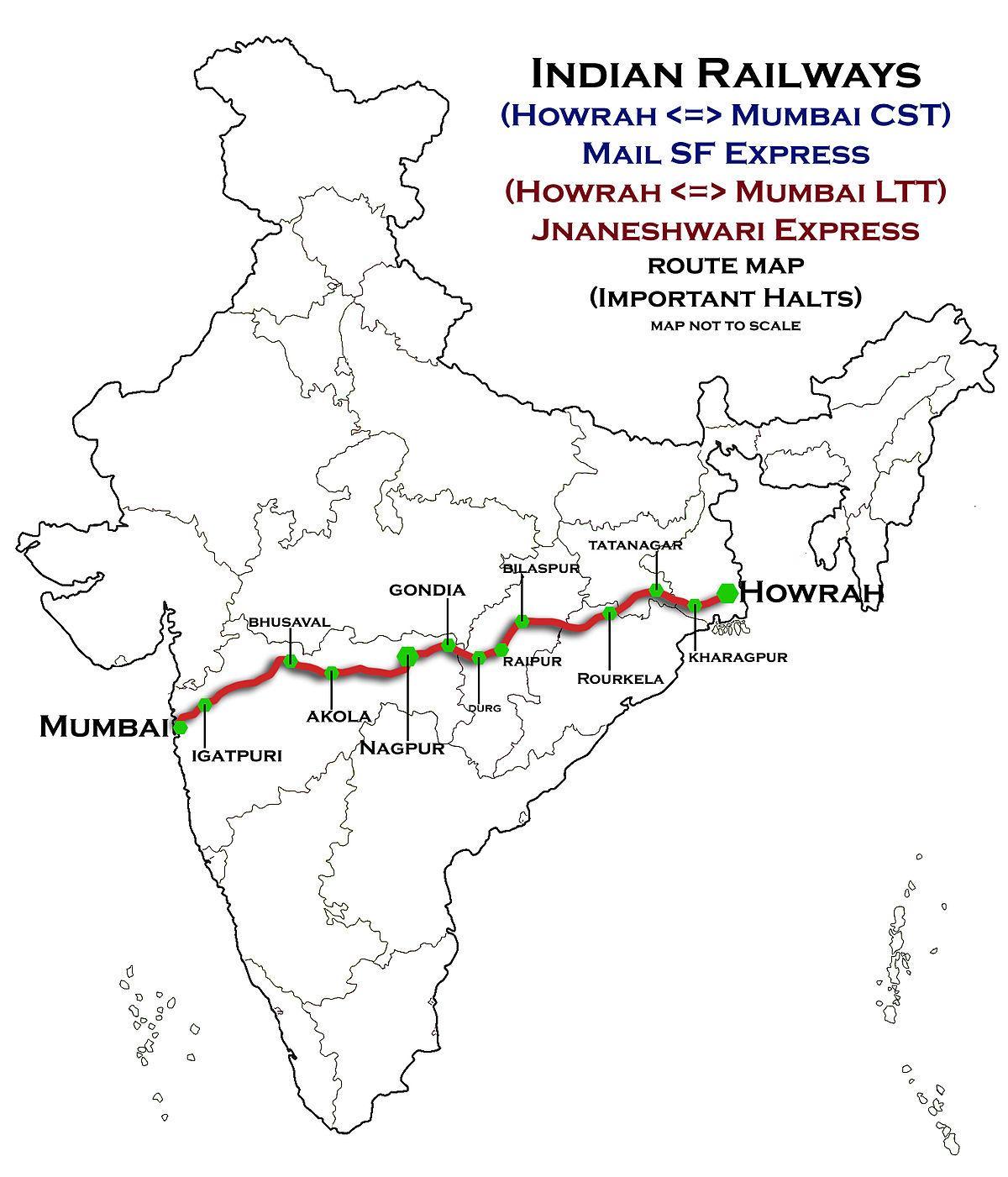 nagpur Mumbai expressa a estrada mapa