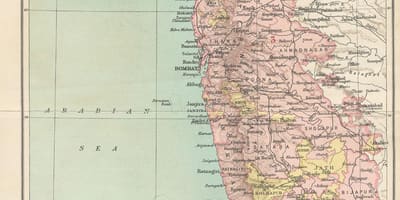 Mapa de Bombaim presidência