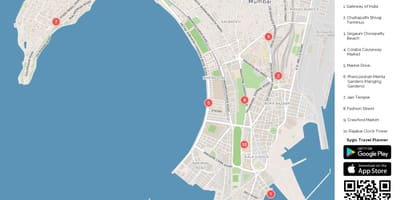 Mumbai atrações mapa