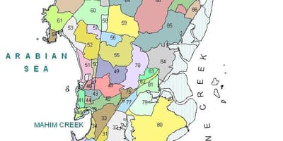 Mapa político de Mumbai